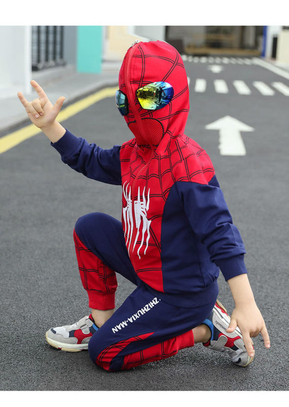 男の子スパイダーマン子供服春秋ツーピース子供スポーツスーツ子供春服ベビーウルトラマン服|undefined
