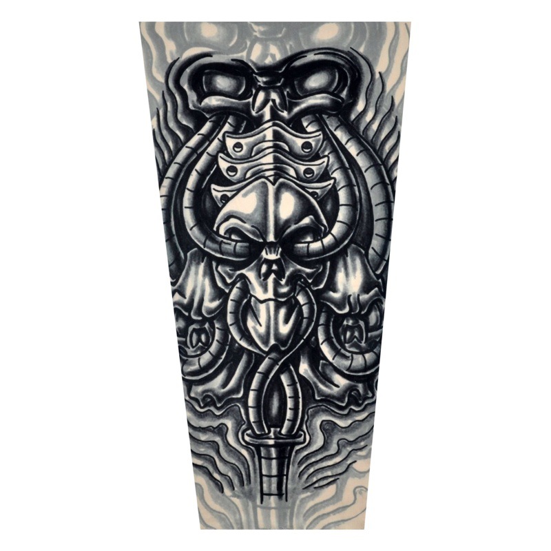 Tattoo Sleeve Flower Arm Sleeve Tattoo Men's and Women's Ice Cool Sleeve Summer Riding Driving Sun Protection Seam Arm Sleeve Large Size