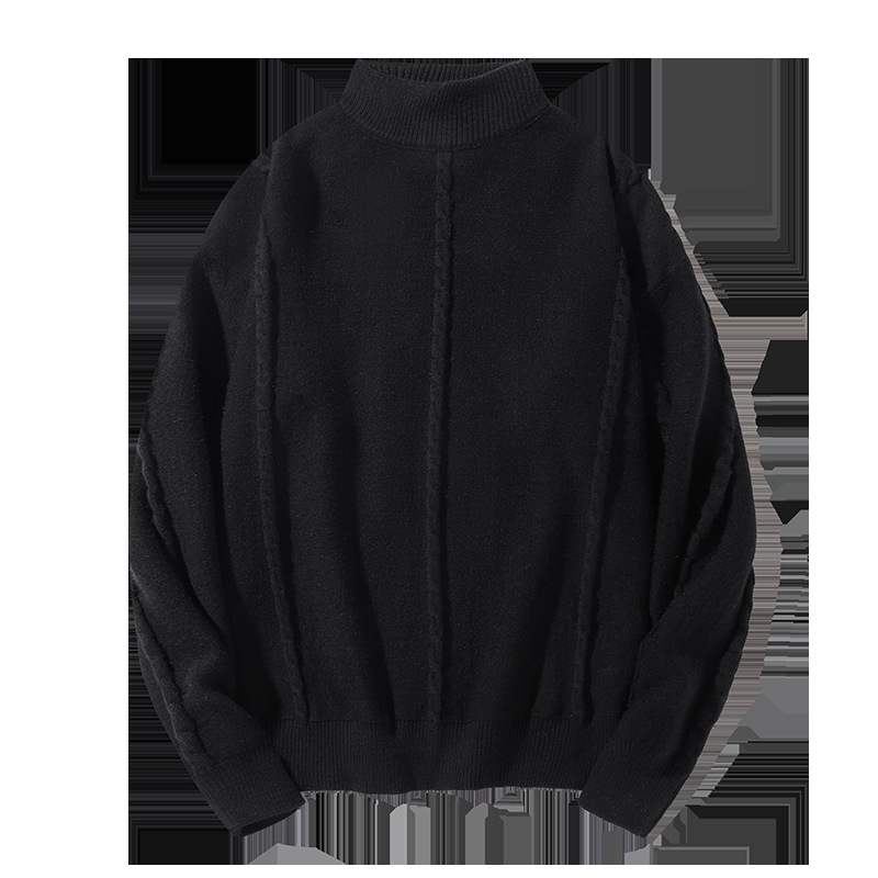 Herren-Rollkragenpullover – Lässiger Pullover im koreanisch inspirierten minimalistischen Stil für Herbst und Winter_voghion.com