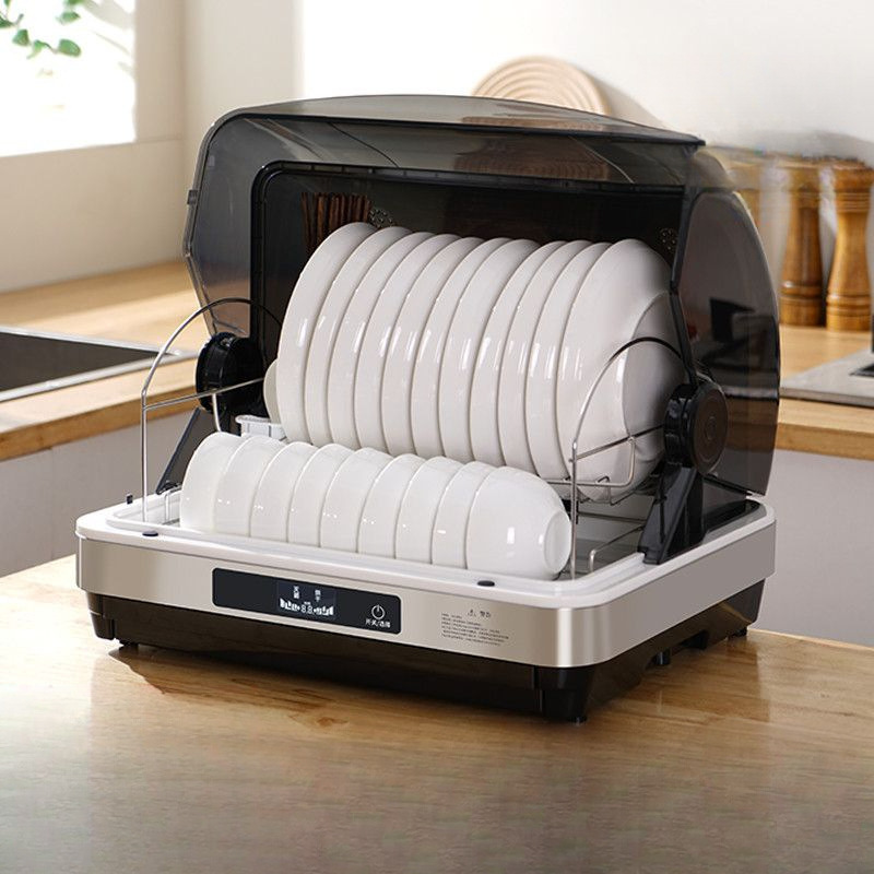 Disinfection Cabinet Household Small Desktop Disinfection Cupboard Household Uv Drain-Free Drying Tableware for Bowls, Chopsticks and Spoons