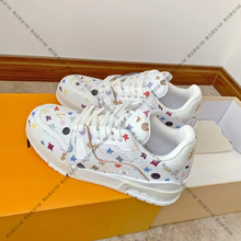 L家驴牌村上隆联名2025新款休闲鞋软底运动鞋轻便防滑时尚板鞋