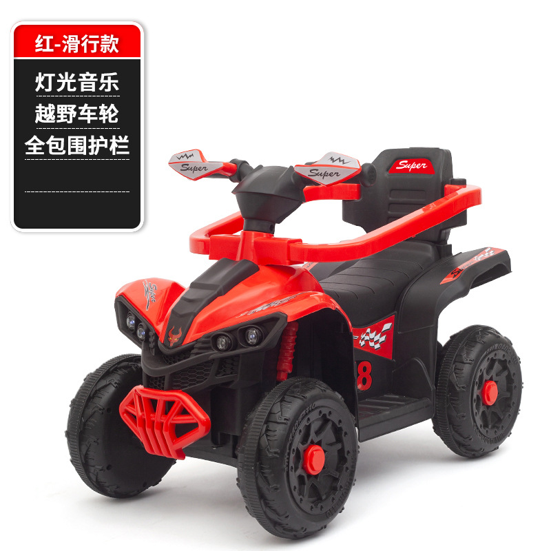 Coche de juguete eléctrico para niños, tobogán todoterreno, asiento para niños, control remoto recargable, doble tracción, todoterreno, cuatro ruedas al por mayor