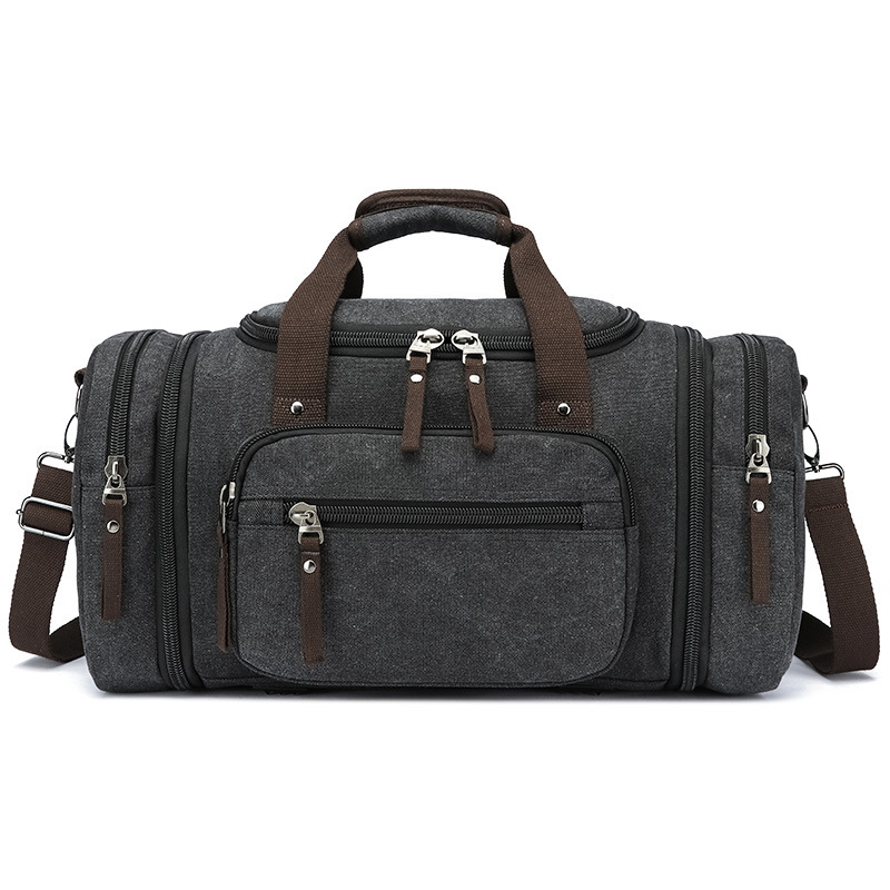 Custom Travel Bag Cross-border Outdoor Casual Canvas Bag Business Handbag Crossbody Large Capacity Canvas Travel Bag