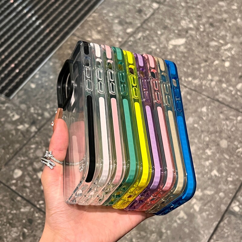 Suitable for iphone15 Phone Case Anti-drop Transparent 13 Apple 16Promax Protective Case 14 Macaron Color Simple Suitable for iphone15 Phone Case Anti-drop Transparent 13 Apple 16Promax Protective Case 14 Macaron Color Simple
