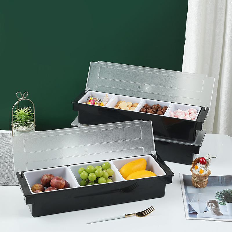 Caja de frutas de bar, tienda de té de leche, caja de frutas Gedooge, caja de condimento, caja de frutas de bar, caja de decoración de cócteles