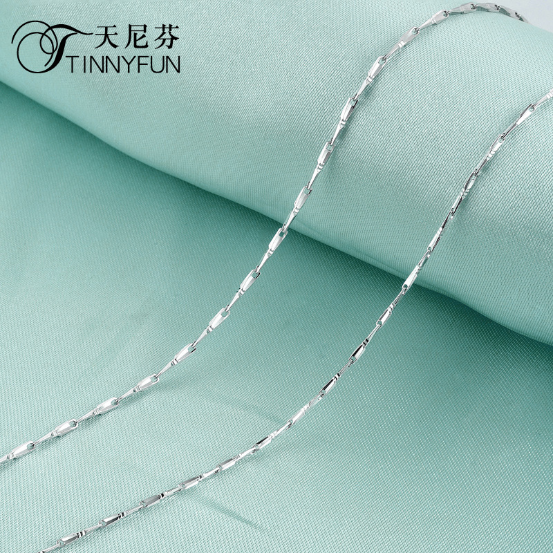 Fábrica directa creativa de moda accesorios collares coreanos s925 plata pulido 1.0 Art Star collar al por mayor