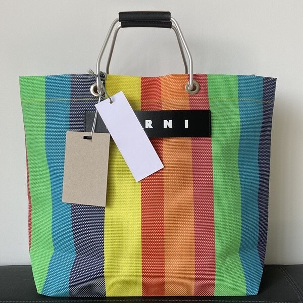 Lotte Export Japanese and Korean Style Mar Straw Woven Bag Casual Shopping Bag Tote Tote Bag Color Striped Lotte Export Japanese and Korean Style Mar Straw Woven Bag Casual Shopping Bag Tote Tote Bag Color Striped