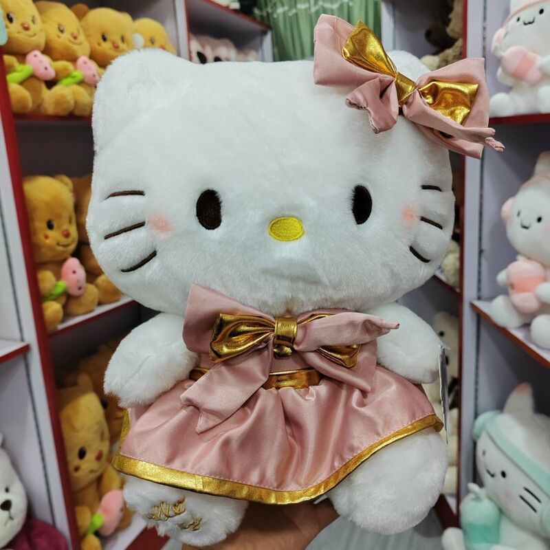 かわいいkt猫ぬいぐるみ人形ケイティ猫人形ピンクスカートkt猫人形誕生日プレゼント女の子|undefined