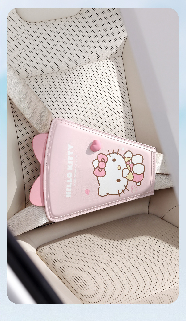 Sanrio Children's Car Seat Belt Fastener Anti-Neck-Strangling Shoulder Pad Baby Car Riding Aid Belt Wholesale