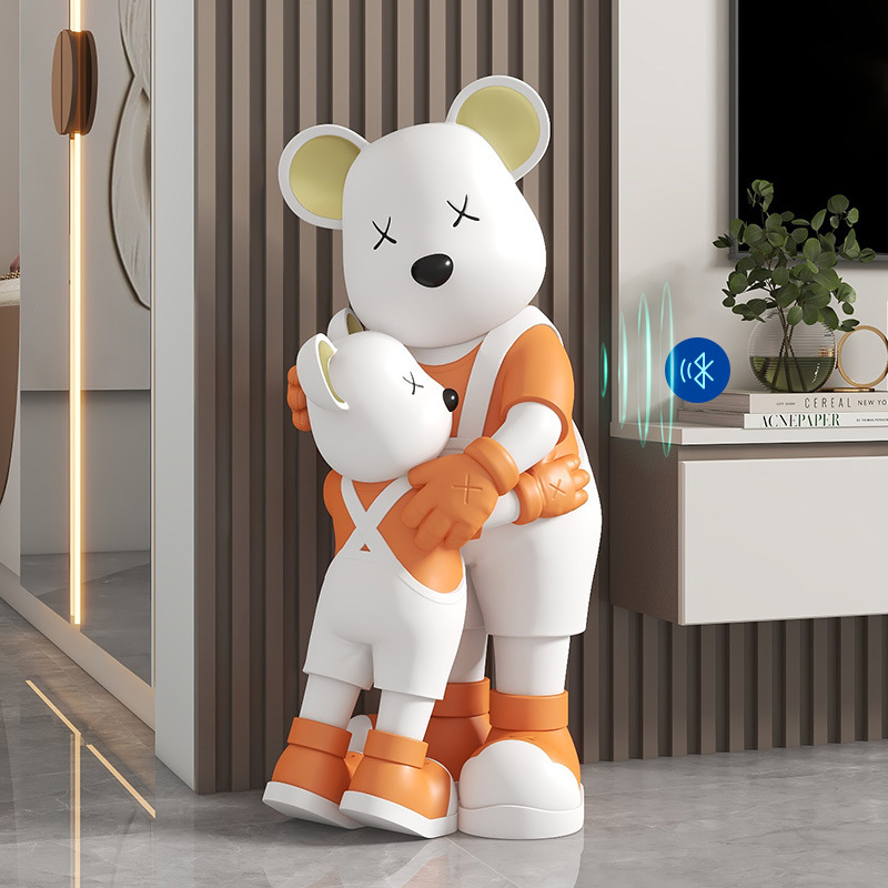 Large Family Violent Bear Floor-standing Ornaments Living Room Tv Cabinet Sofa Next to Decorations Internet Celebrity Housewarming Gifts