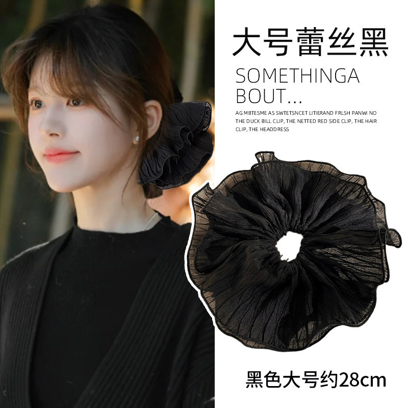 甘くてかわいいイチゴ大腸ヘアバンド女性のための夏のハイエンドフォレストスタイルヘアロープ高弾性ヘアヘッドバンドヘアアクセサリー|undefined