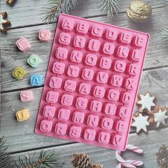 鍵盤全字母190肥皂模巧克力餅乾模蛋糕模具雪糕糖果硅膠模具
