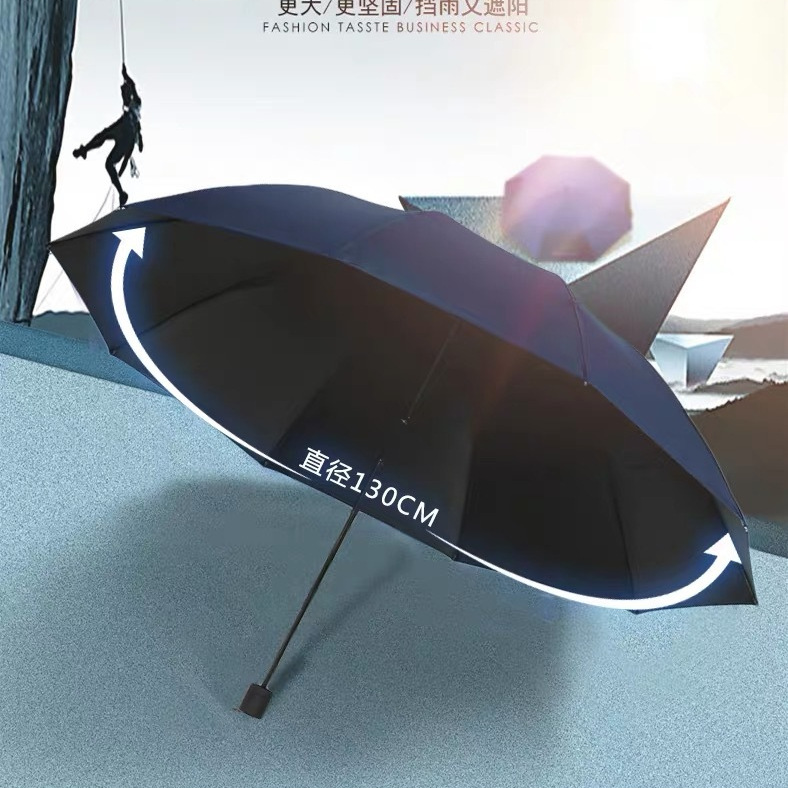 Large wholesale oversized 2-3 person folding umbrella for men and women sunshade umbrella automatic umbrella customized advertising