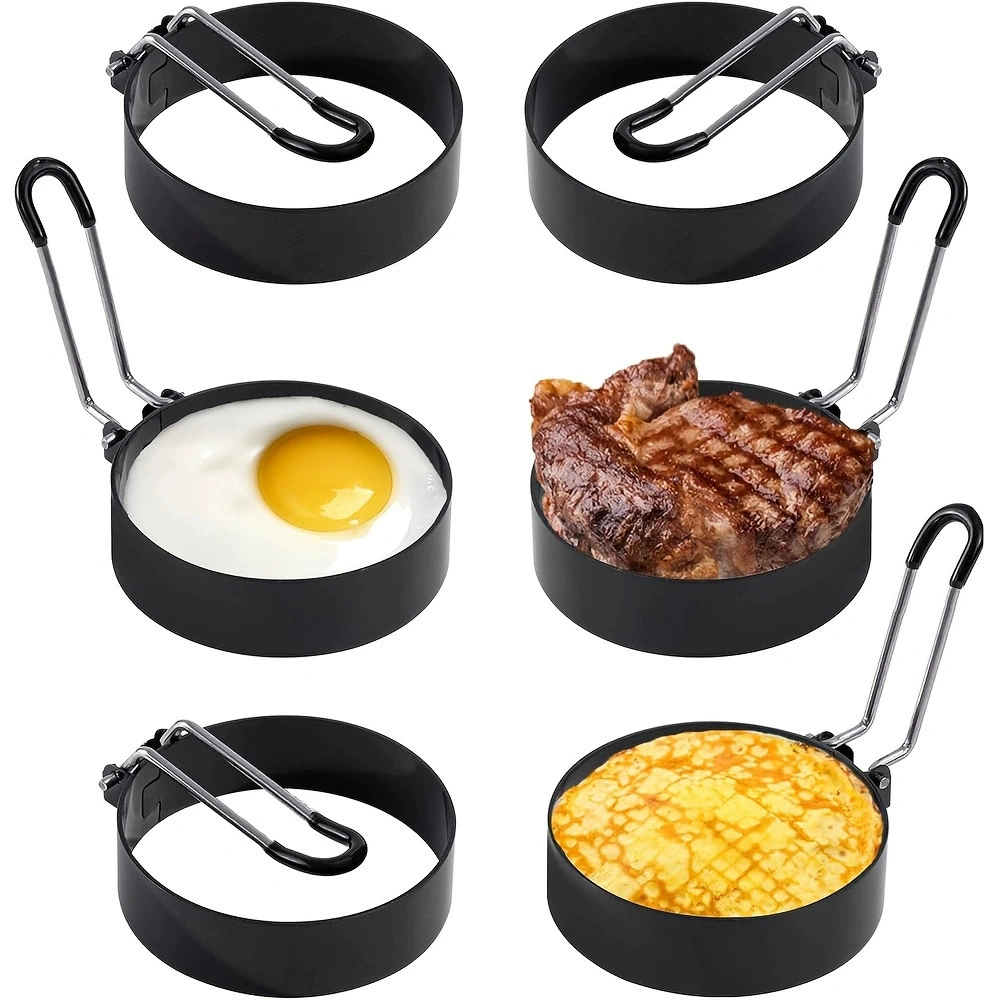 Amazon's cross-border hot product, home kitchen baking tool, egg omelet mold, non-stick hamburger meat pie, egg omelet circle