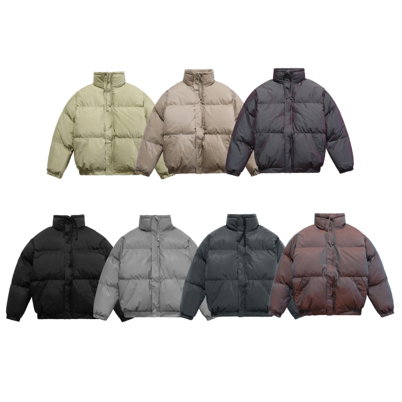 23S Cross-border Tide Brand FOG Line ESSENTIALS American High Street Reflective Cotton-padded jacket Men's and Women's Bread Cotton-padded Jacket 23S Cross-border Tide Brand FOG Line ESSENTIALS American High Street Reflective Cotton-padded jacket Men's and Women's Bread Cotton-padded Jacket