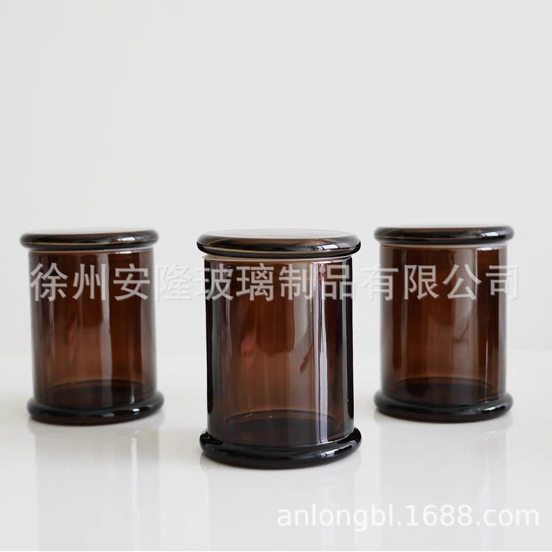 定制玻璃蜡烛杯可加工蜡烛罐简约透明创意香薰玻璃烛台伴手礼空瓶|undefined
