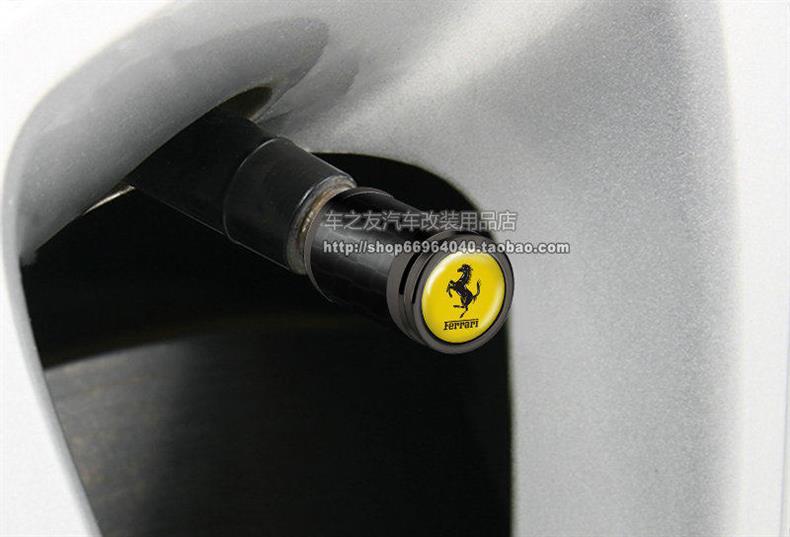 Suitable for Ferrari F430F12 F458 488 812 Car Tire Valve Cap Valve Core Dust Cover