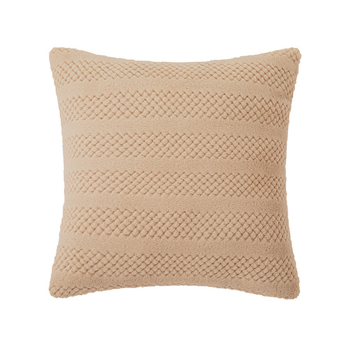New Style Floral Rabbit Hair Throw Pillow Solid Color Cream Style Corn Kernel Plush Pillow Cover Living Room Sofa Cushion Waist Pillow
