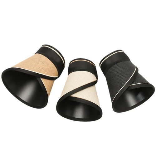 New hat women's straw summer empty top hat sun protection black plastic outdoor sun protection hat sunshade sports fisherman hat wholesale