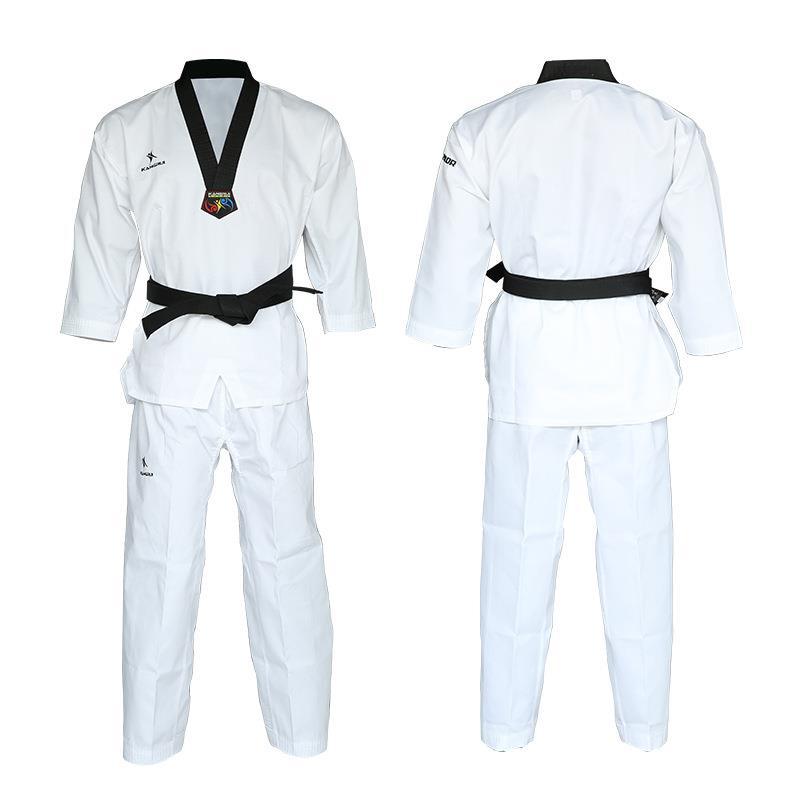 Traje de taekwondo de manga corta de verano transfronterizo Traje de entrenamiento de boxeo para adultos para niños Traje de artes marciales de Taekwondo Hall