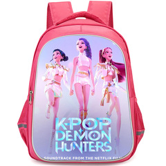 K-POP猎魔女团背包粉色儿童书包 K-Pop: Demon Hunters大容量书包