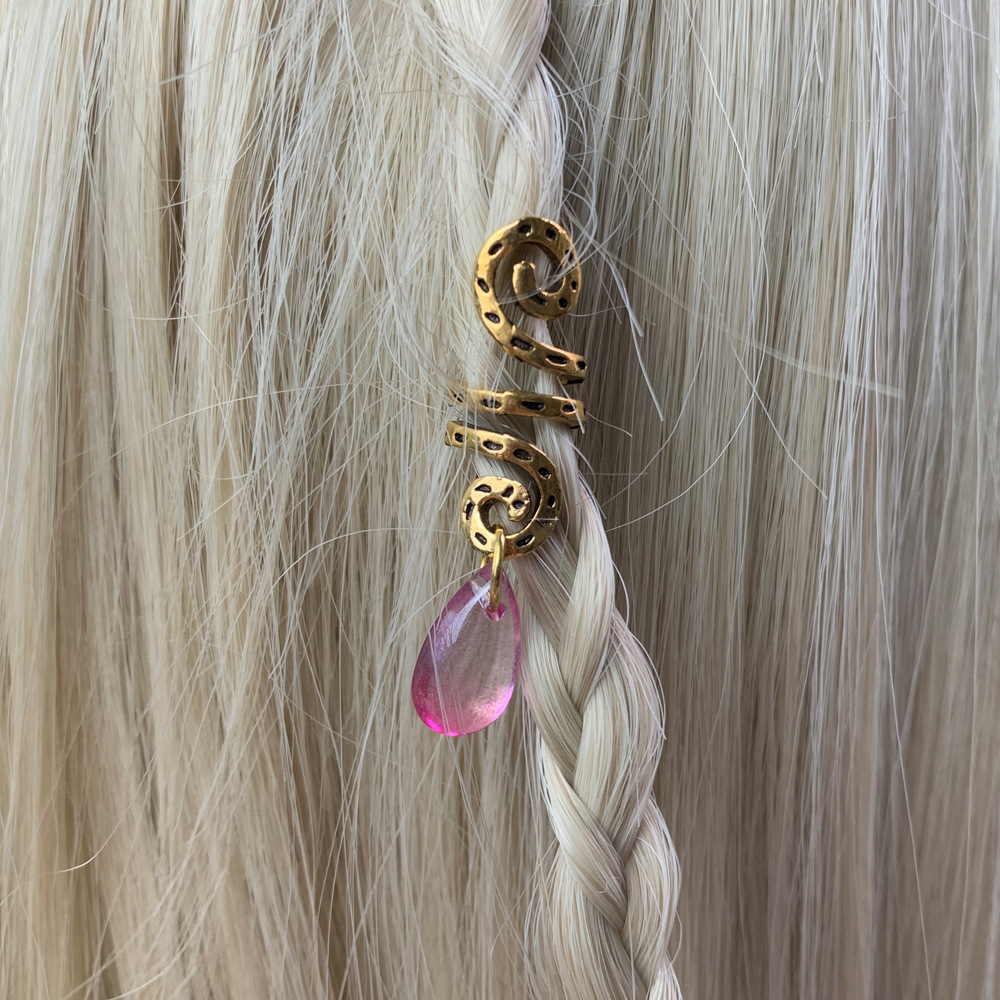 Women's Retro Water Droplets Waves Artificial Crystal Alloy Handmade Hair Accessories display picture 2
