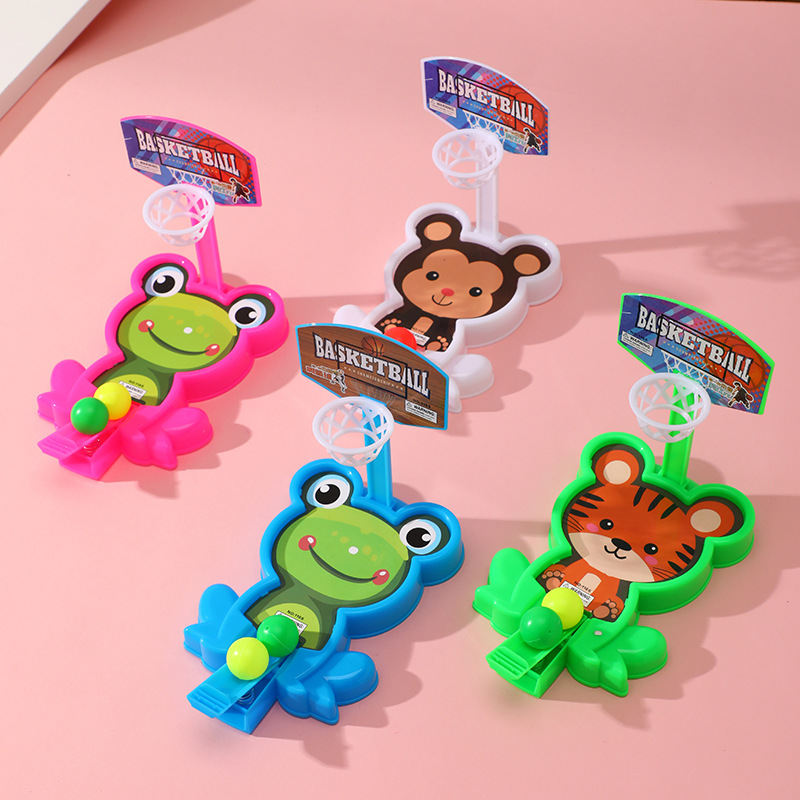 Máquina de baloncesto con dedos de animales Máquina de lanzamiento de baloncesto infantil Juguetes interactivos divertidos de mesa para bebés