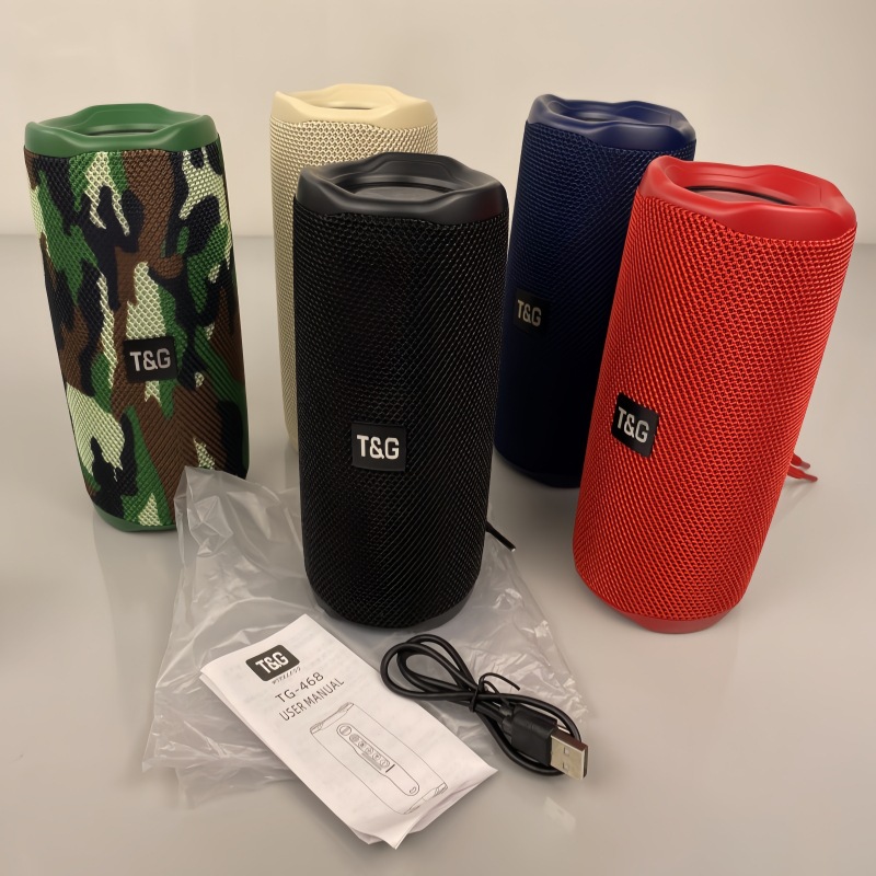 Transfronterizo TG468 altavoz bluetooth portátil tarjeta de conexión TWS pareja regalos subwoofer doble oscilador bluetooth sonido