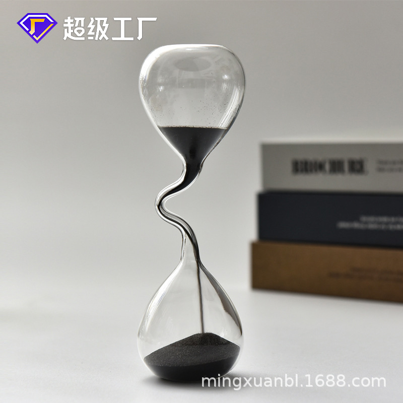 Creative slender neck sandglass art clock personal home decor piece graduation season Valentine's Day gift