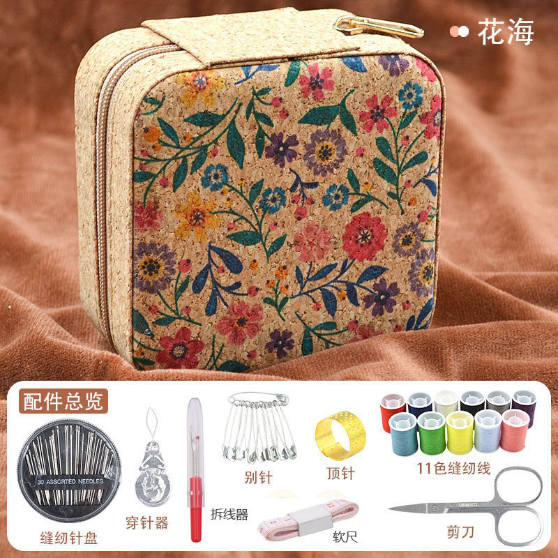 레트로 스타일의 꽃 바다 정장