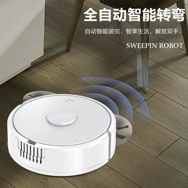 White powerful model with large suction + smart sweeping and mopping