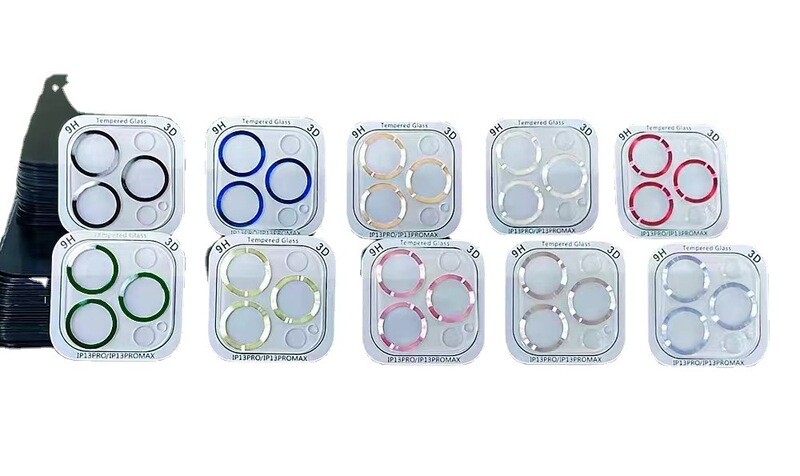 Second generation built-in integrated electroplating CD series mobile phone lens glass protective film for iphone14 13