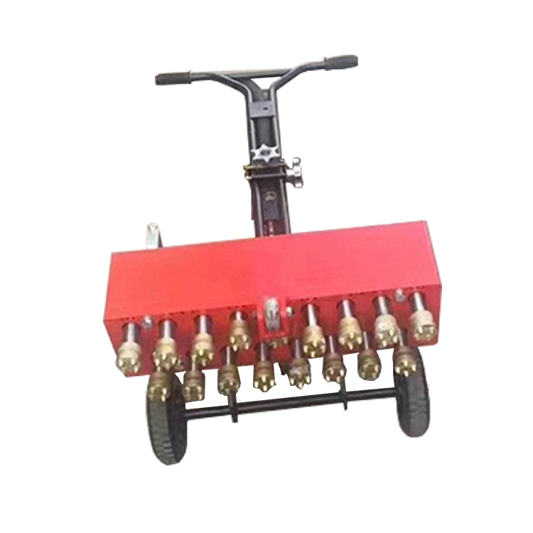 屹华 混凝土手推式气动凿毛机加重型7头11头路面桥面凿毛拉毛机