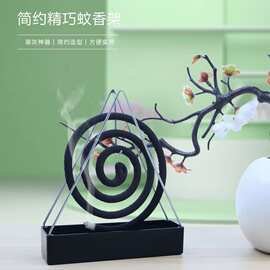 创意三角蚊香架防火防烫蚊香架接灰盘熏香蚊香盘托蚊香炉盘香支架