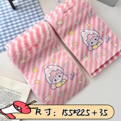 厚みのあるかわいい漫画のジップロックバッグ、ブレスレットマスク収納、ポータブル防湿包装袋、露店用