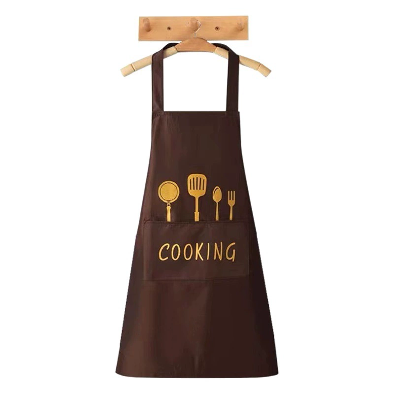Новый водостойкий маслостойкий мужской и женский фартук для протирания вручную, кухня, домашняя работа, маслостойкая Корейская Талия оптом