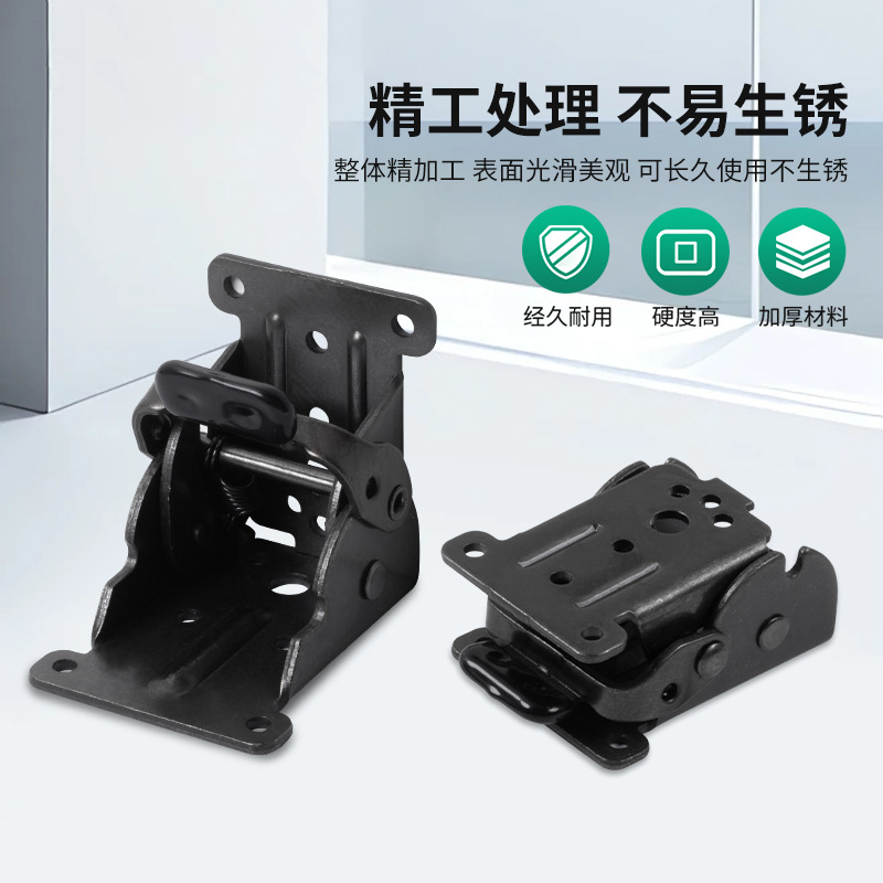Bisagra plegable autobloqueante de 90 grados espesa mesa de comedor silla cama pierna mesa de té soporte extensión accesorios de hardware modificados