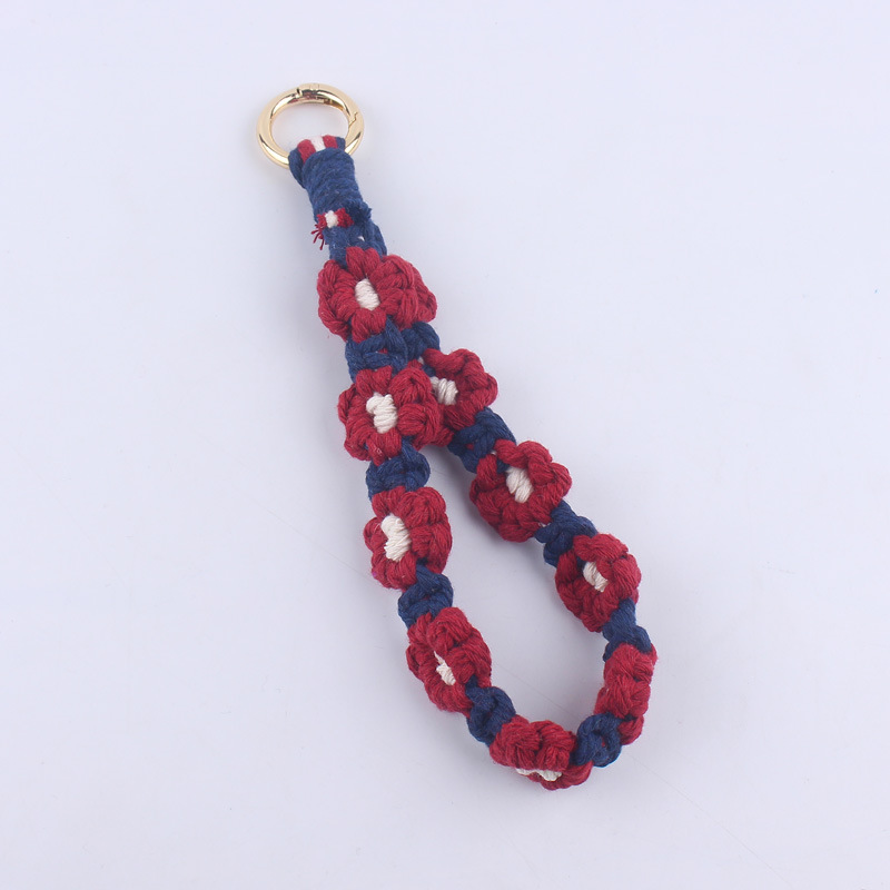 Vintage Style Style 1 Piece Flower Chrysanthemum Daisy Keychain Cotton Women's Vintage Style Keychain