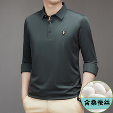 外贸批发跨境春秋服饰轻纺城2139含桑蚕丝T恤