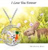 Design cute rabbit solar-powered, carrot pendant, necklace, suitable for import, new collection, simple and elegant design