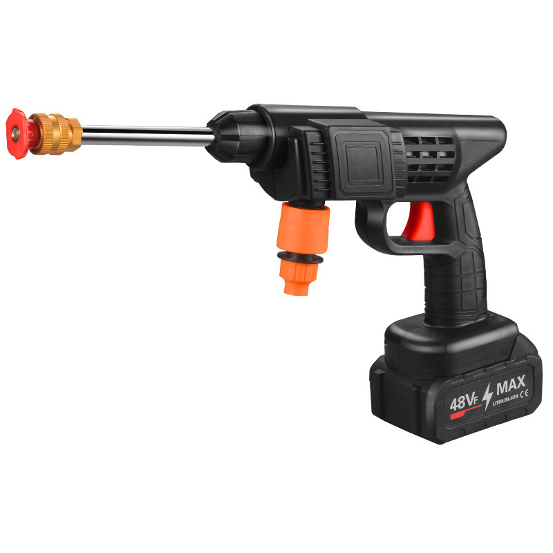 Lavadora de autos inalámbrica transfronteriza, batería de litio portátil para el hogar, pistola de agua de alta presión, pistola de agua de lavado de autos de alta potencia recargable image 5
