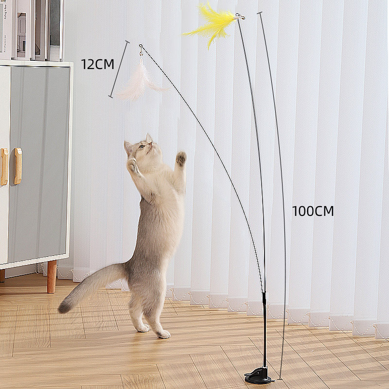 Doble alambre lechón divertido gato palo