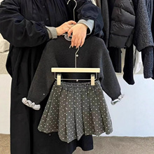 �n��Ůͯ2025�ﶬ�¿����ɫ���~߅ë���_��СŮ�����cë�ذ���ȹ