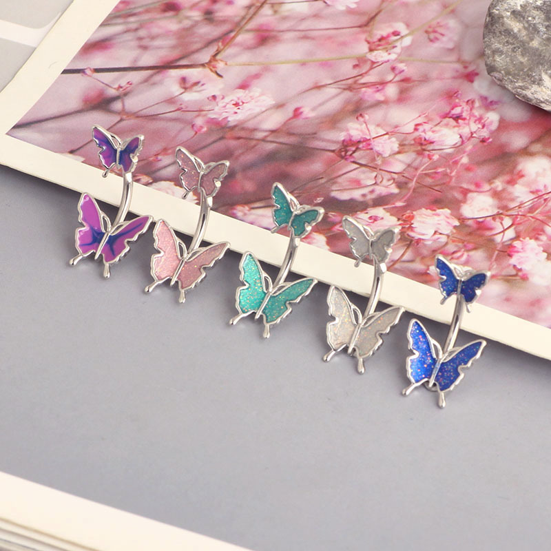 Stainless Steel Oil Drop Flower Butterfly Bee Navel Ring Flame Belly Button Piercing Jewelry detail image 10