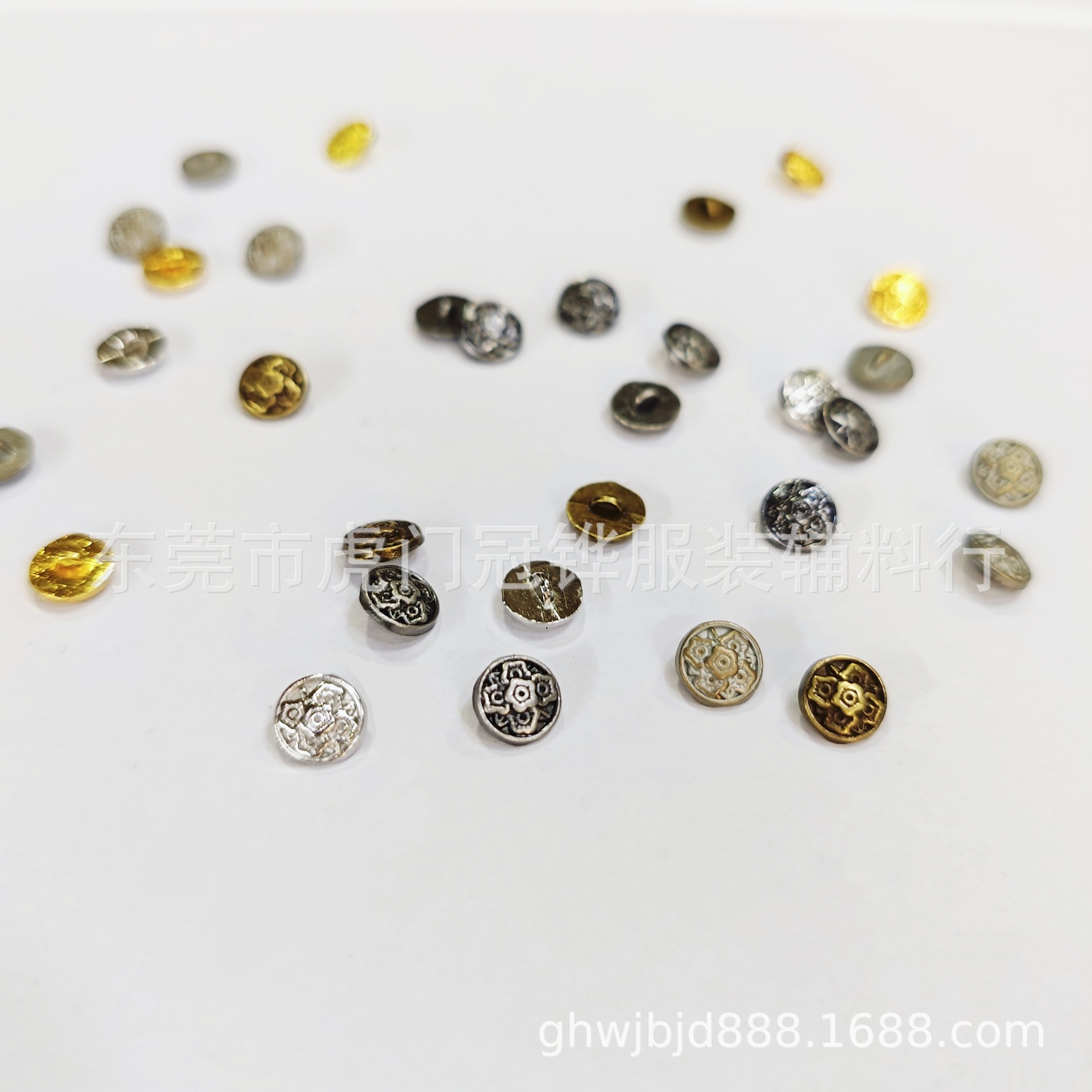 7mm迷你小花纹理纽扣娃用娃衣辅料娃衣脚扣BJD复古古风娃衣扣子
