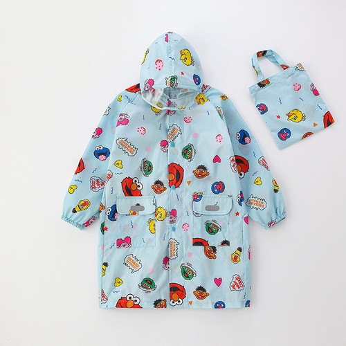 Daily single, quick-drying, lightweight, four-season children, primary and secondary school students with schoolbags, raincoat, kindergarten, baby poncho, outdoor
