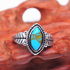 Retro turquoise ring, hair accessory, wholesale