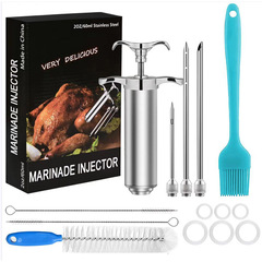 新款跨境304不鏽鋼火雞調料注射器 火雞針FDA認證 BBQ 自產自銷