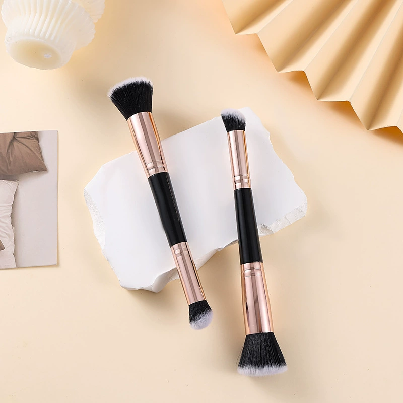 Double-sided face blush, brush, highlighter, handheld soft loose powder