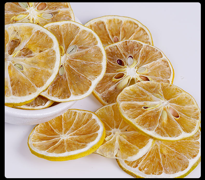 Dried Lemon Slices (Citrus limon) — Sun-Dried Fruit Herb for Tea & Water preparation